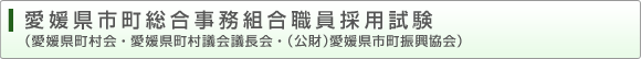 愛媛県市町総合事務組合職員採用試験